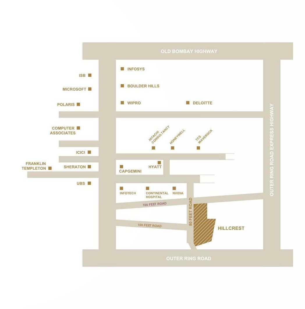 Hillcrest Phase-2 neighbourhood map